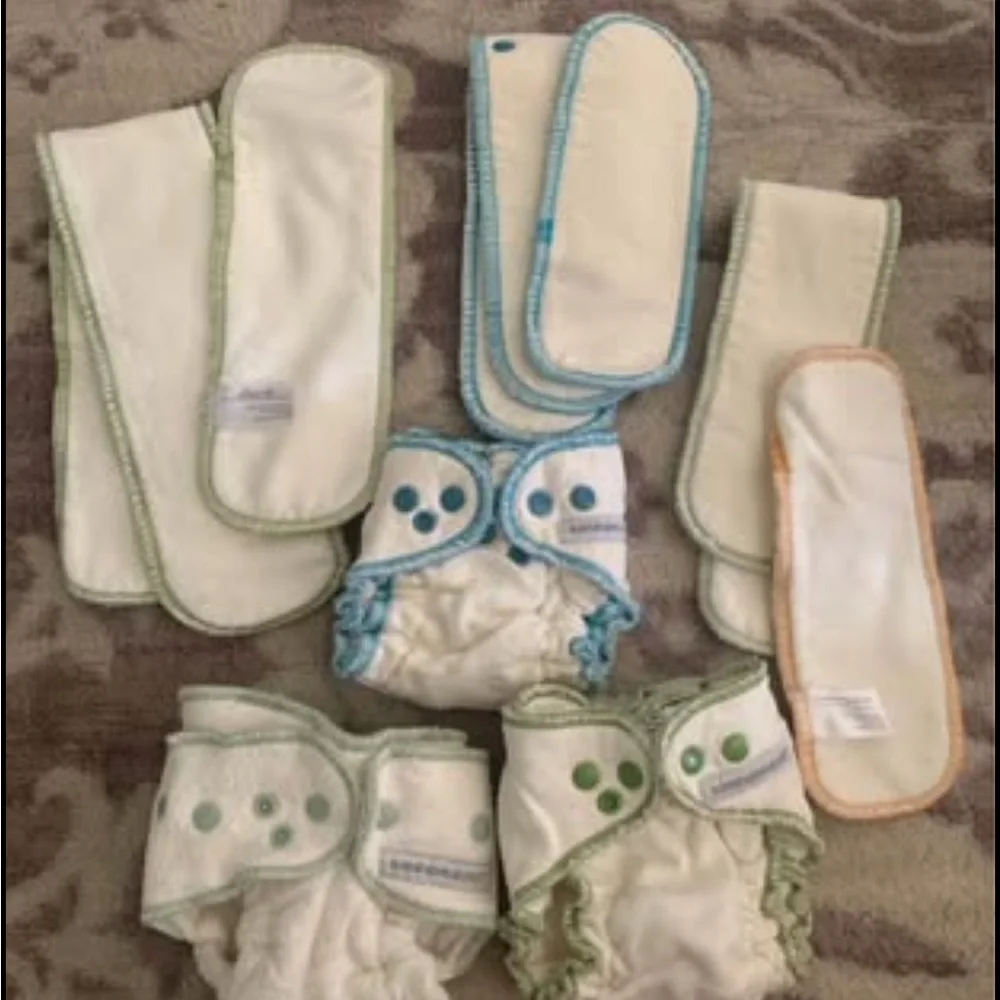 Sustainablebabyish bamboo fleece cloth diaper bundle